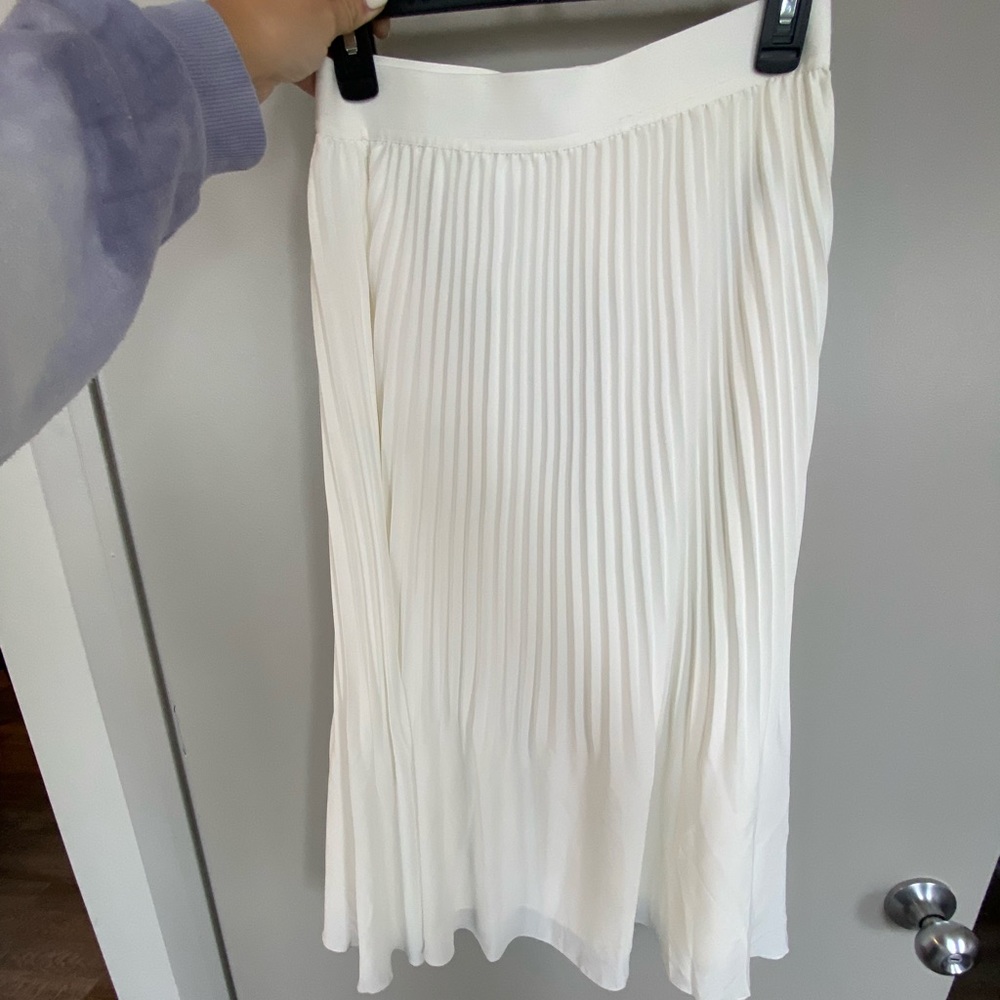 J Crew Pleated Midi Skirt